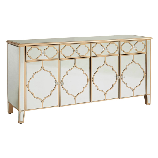 Dziban MDF Sideboard With With Mirrored Glass     _5