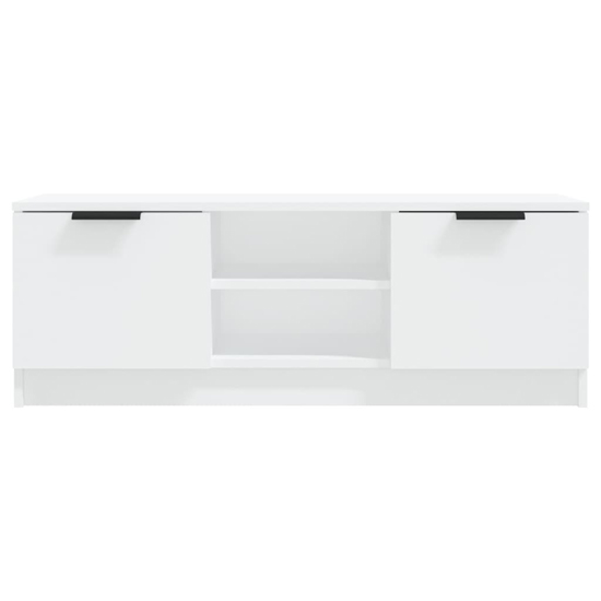 Greco Wooden TV Stand With 2 Doors In White