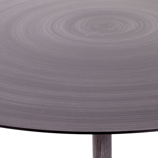 Greenbay Round Metal Side Table In Black Mottled_2