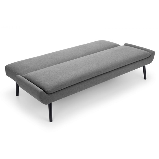 Gabby Linen Fabric Sofabed In Grey With Black Tapered Legs_4