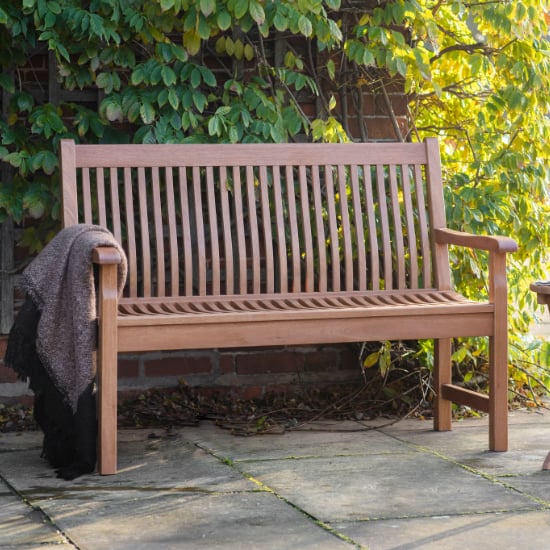 Photo of Grenade outdoor seating bench in natural