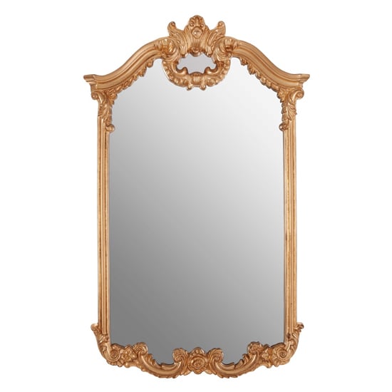 Product photograph of Grepoya Grace Wall Mirror In Weathered Gold from Furniture in Fashion