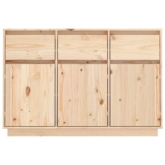 Griet Pine Wood Sideboard With 3 Doors 3 Drawers In Natural_5