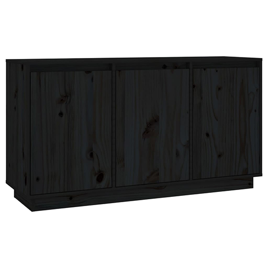 Griet Pine Wood Sideboard With 3 Doors In Black_3