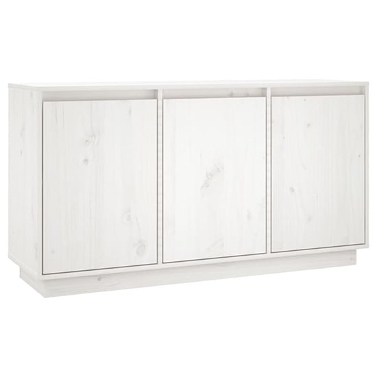 Griet Pine Wood Sideboard With 3 Doors In White_3