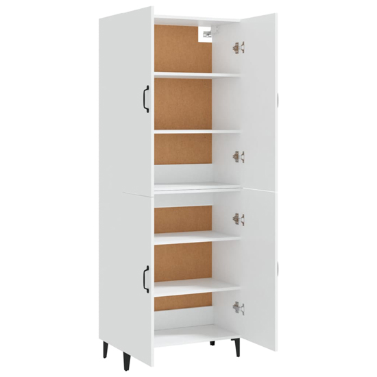 Grina Wooden Highboard With 4 Doors In White_5