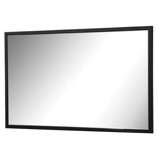 Groton Wall Mirror With Black Wooden Frame