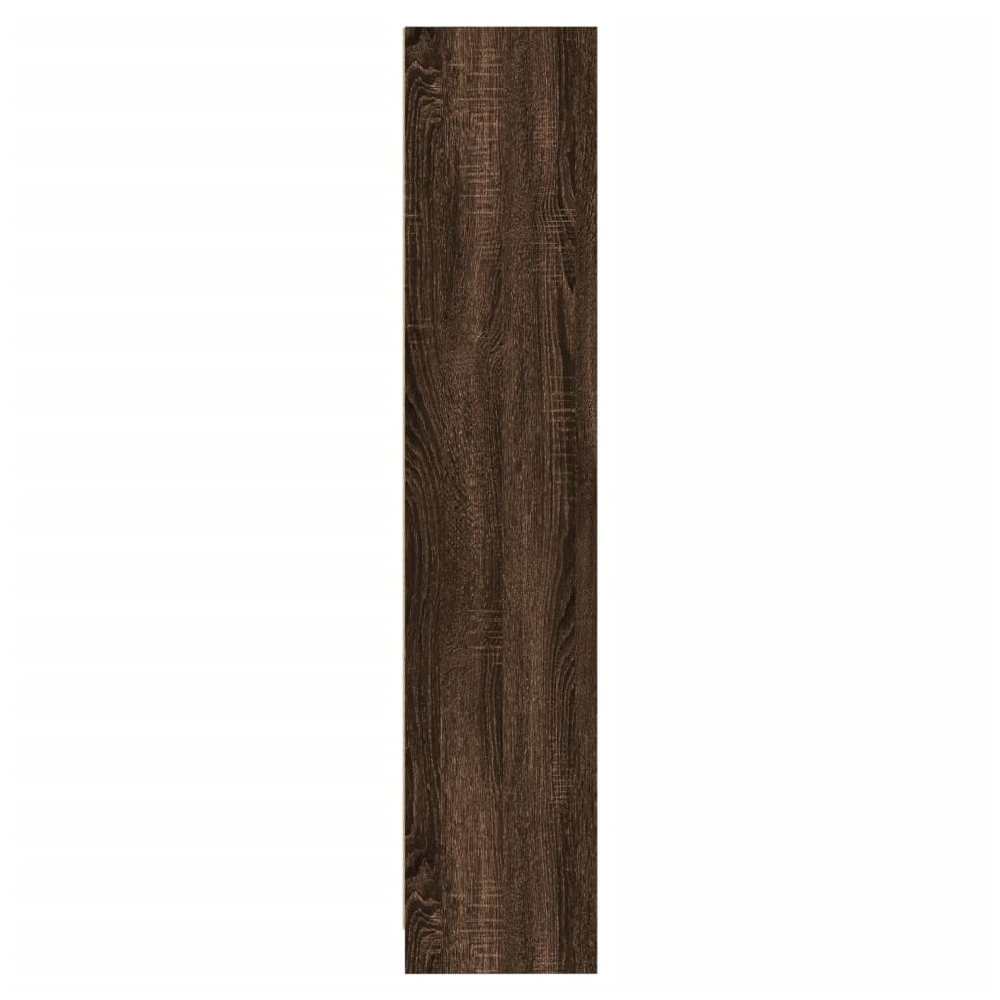 Guelph Wooden Bookcase With 6 Shelves In Dark Brown Oak