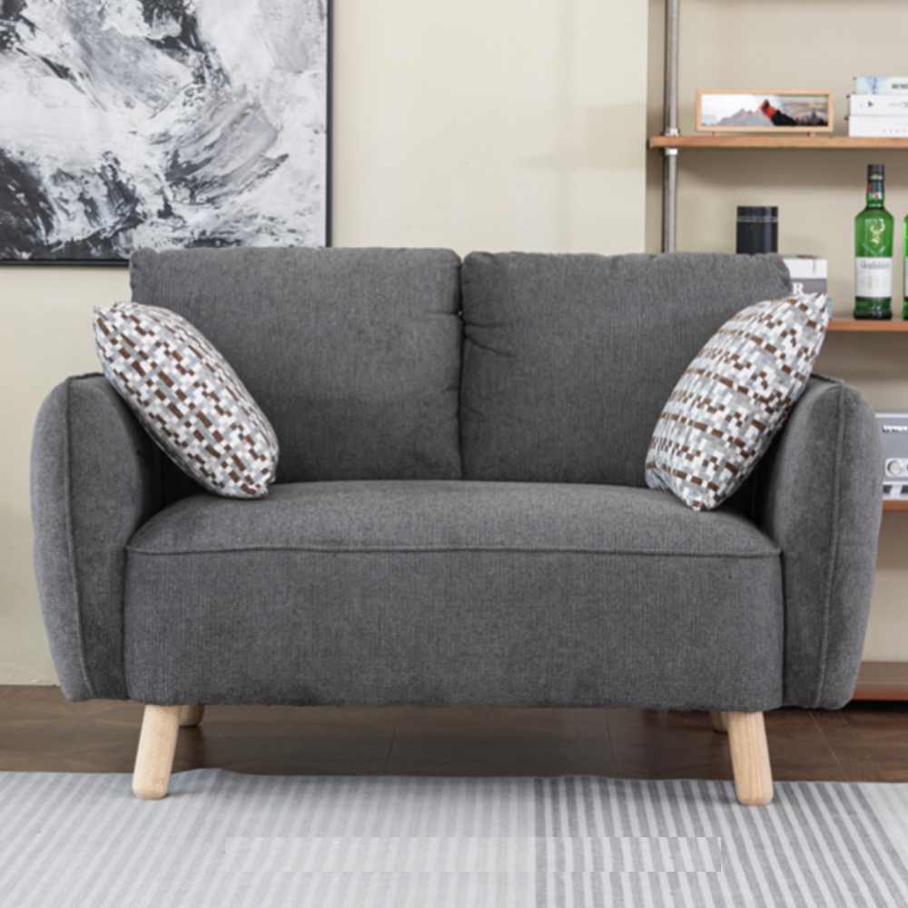 Gunnison Fabric 3+2 Seater Sofa Set - Dark Grey