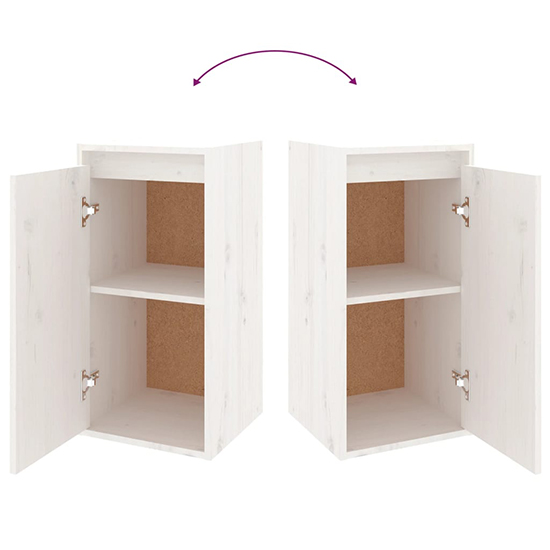 Hadria Solid Pinewood Entertainment Unit In White