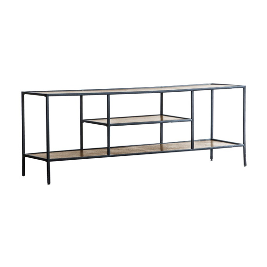 View Hadston metal shelving unit in antique copper
