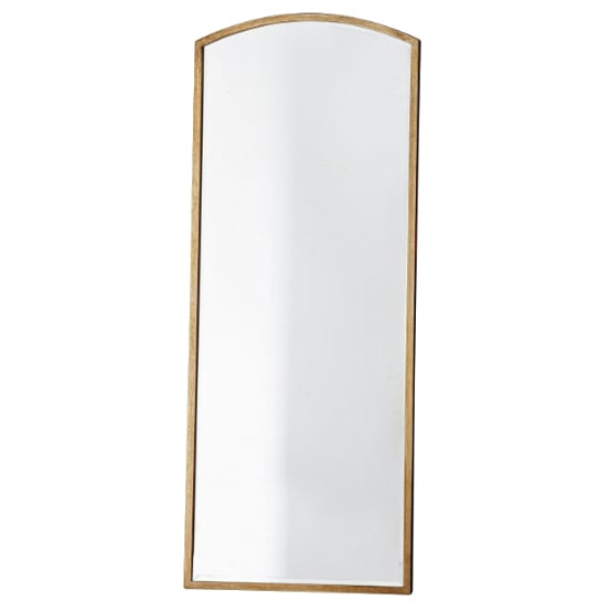 Haggen Large Arch Bedroom Mirror In Antique Gold Frame