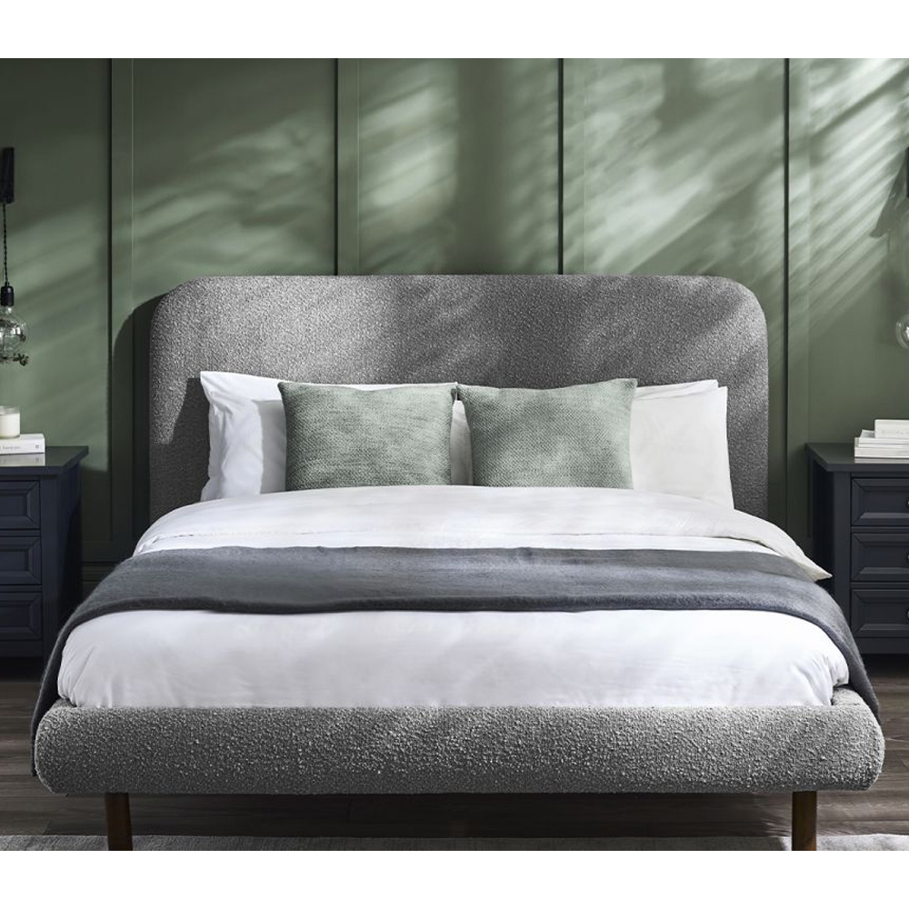 Read more about Hailey fabric double bed in grey