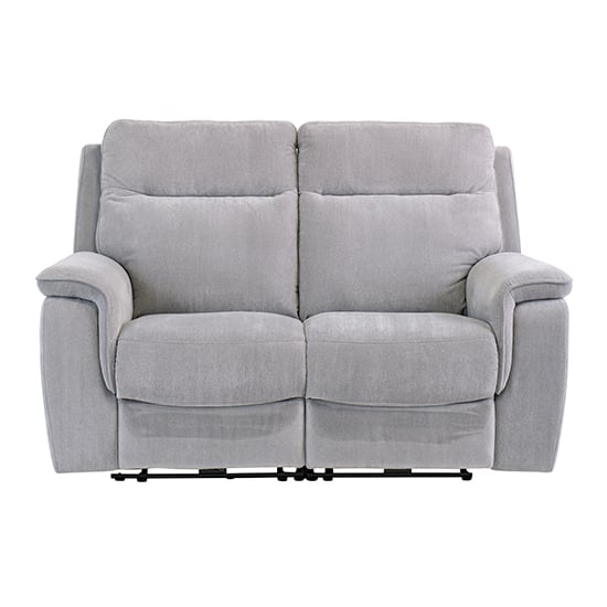 Read more about Hailey fabric electric recliner 2 seater sofa in silver grey