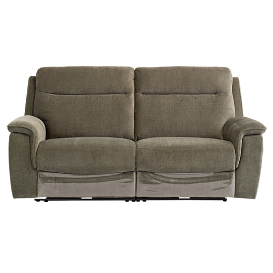 Read more about Hailey fabric electric recliner 3 seater sofa in moss green