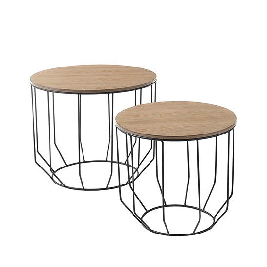Read more about Haiti wooden pair of coffee tables in oak