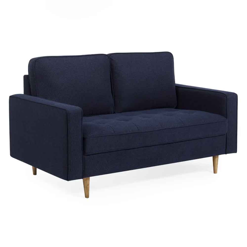 Haldrex Fabric 2 Seater Sofa in Deep Blue