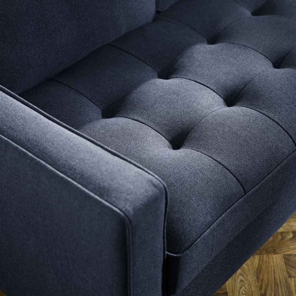 Haldrex Fabric 2 Seater Sofa in Deep Blue