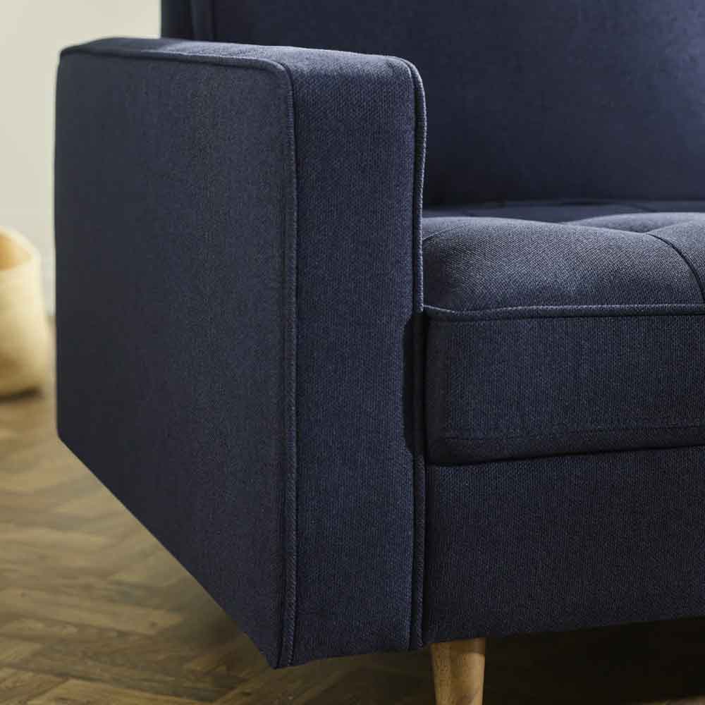 Haldrex Fabric 2 Seater Sofa in Deep Blue