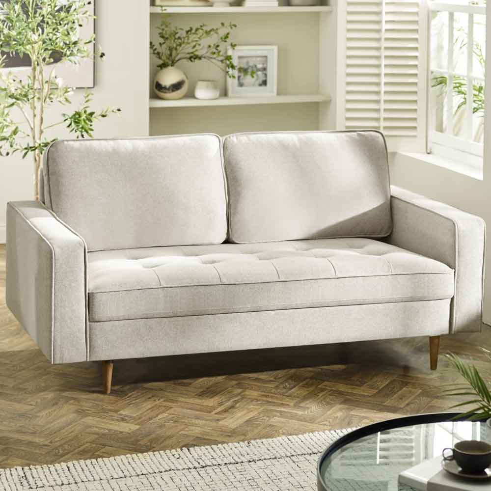 Haldrex Fabric 3 Seater Sofa in Beige