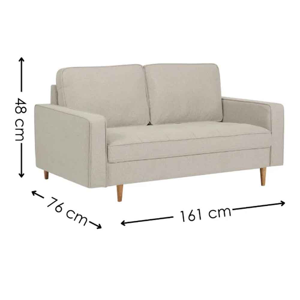 Haldrex Fabric 3 Seater Sofa in Beige
