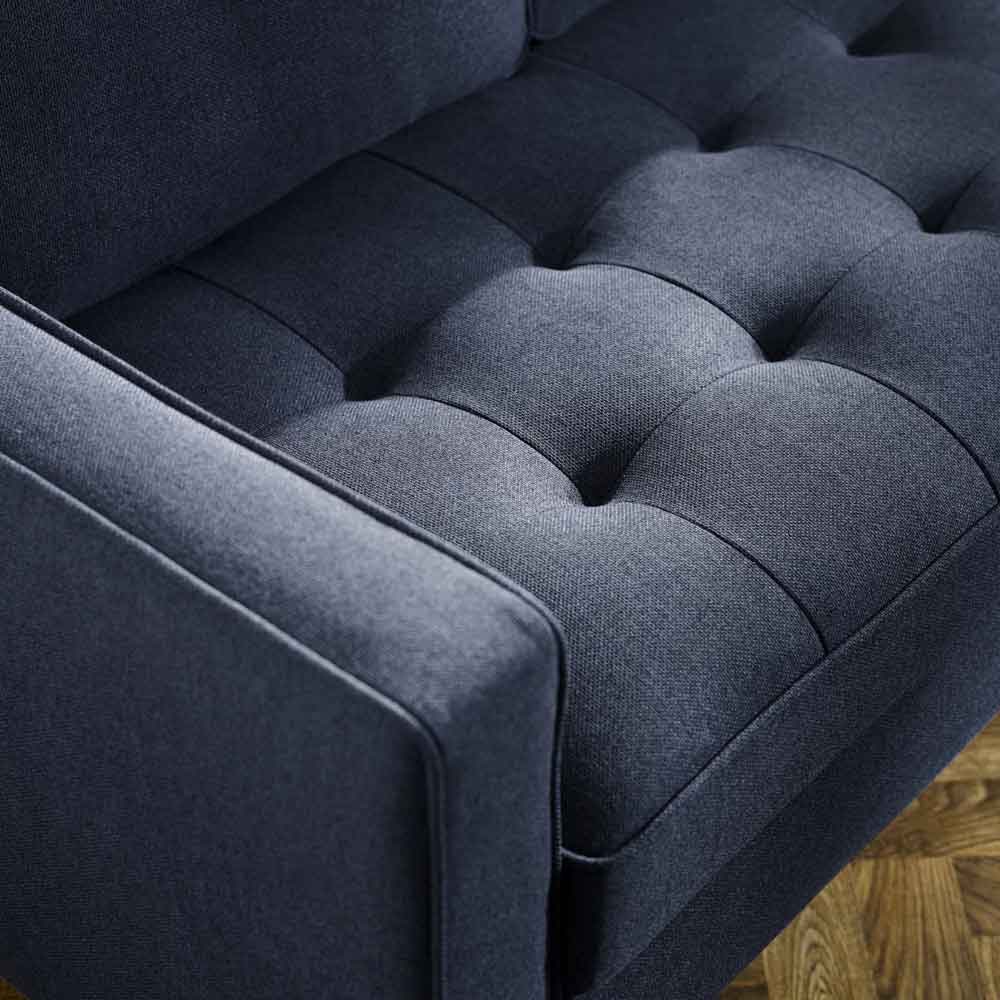 Haldrex Fabric 3 Seater Sofa in Deep Blue