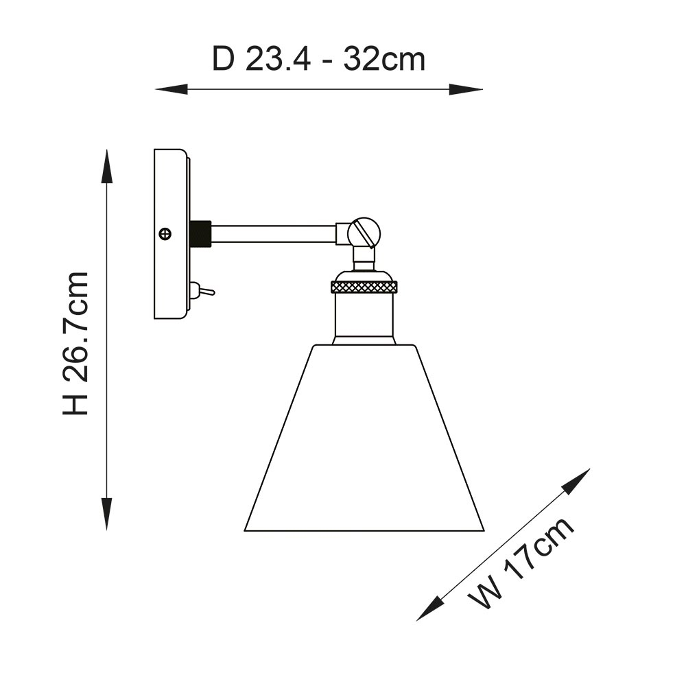 Halifax Glass White Shade Wall Light In Bright Nickel