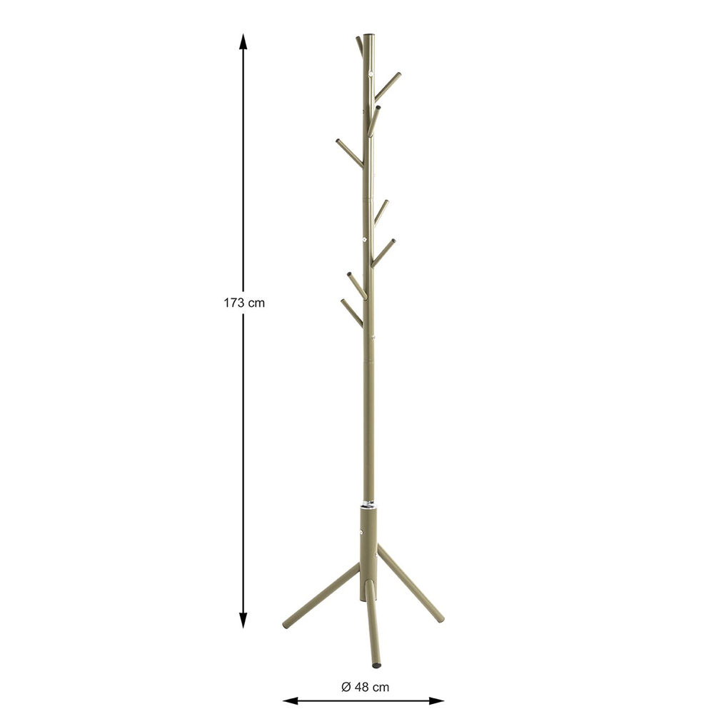 Halifax Metal Coat Stand In Green