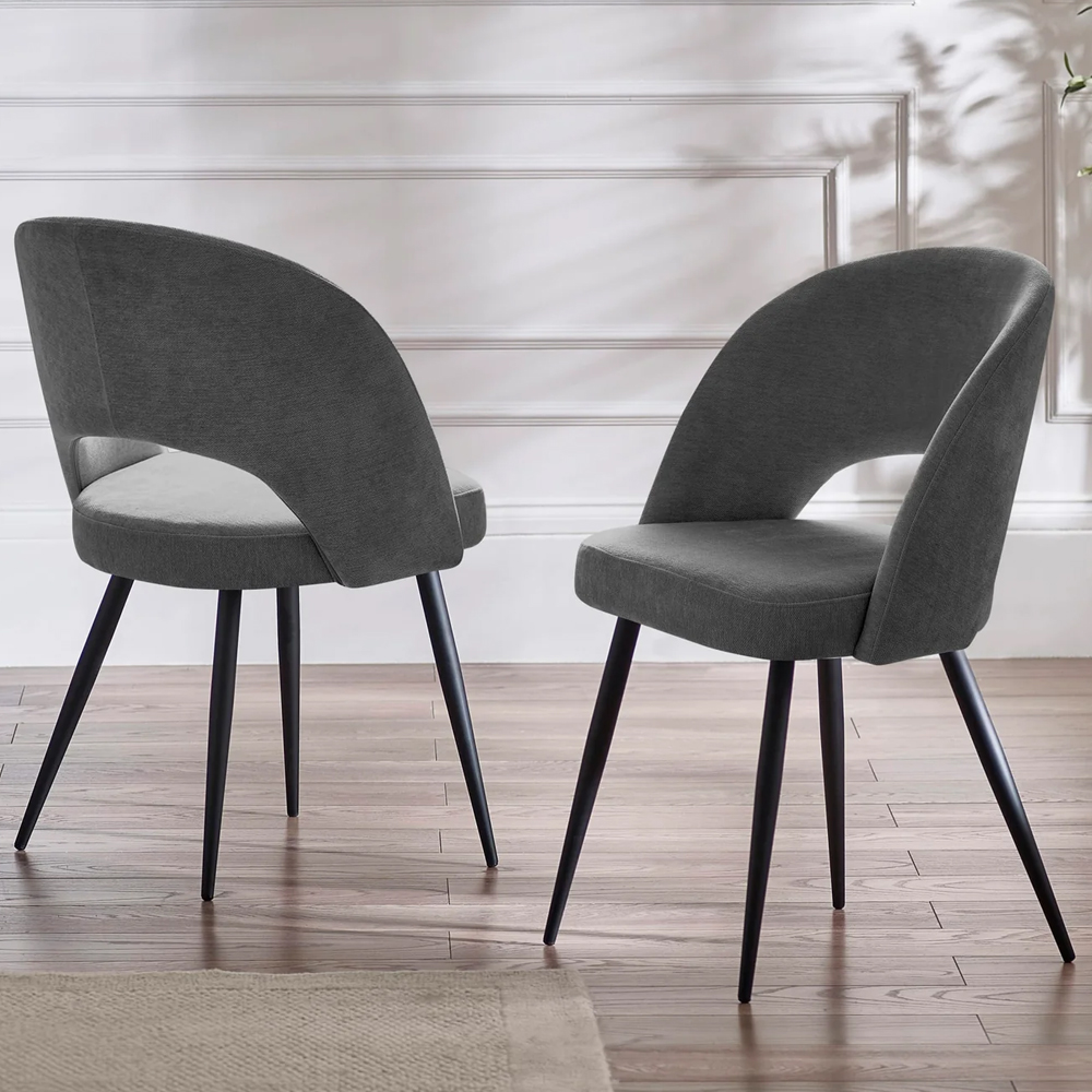Halifax Oak Wooden Dining Table With 4 Erie Grey Chairs