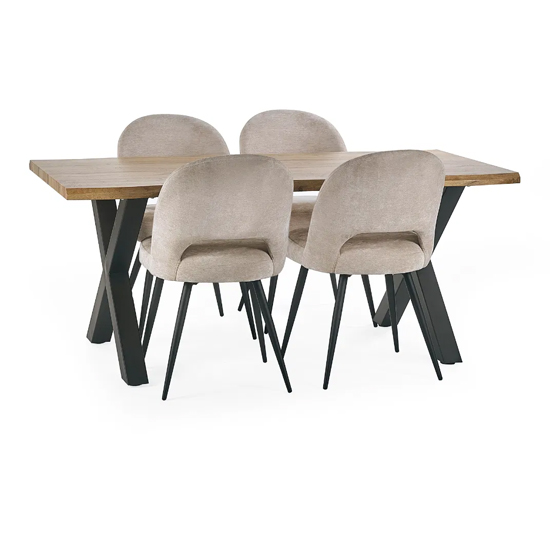 Halifax Wooden Dining Table Rectangular In Oak