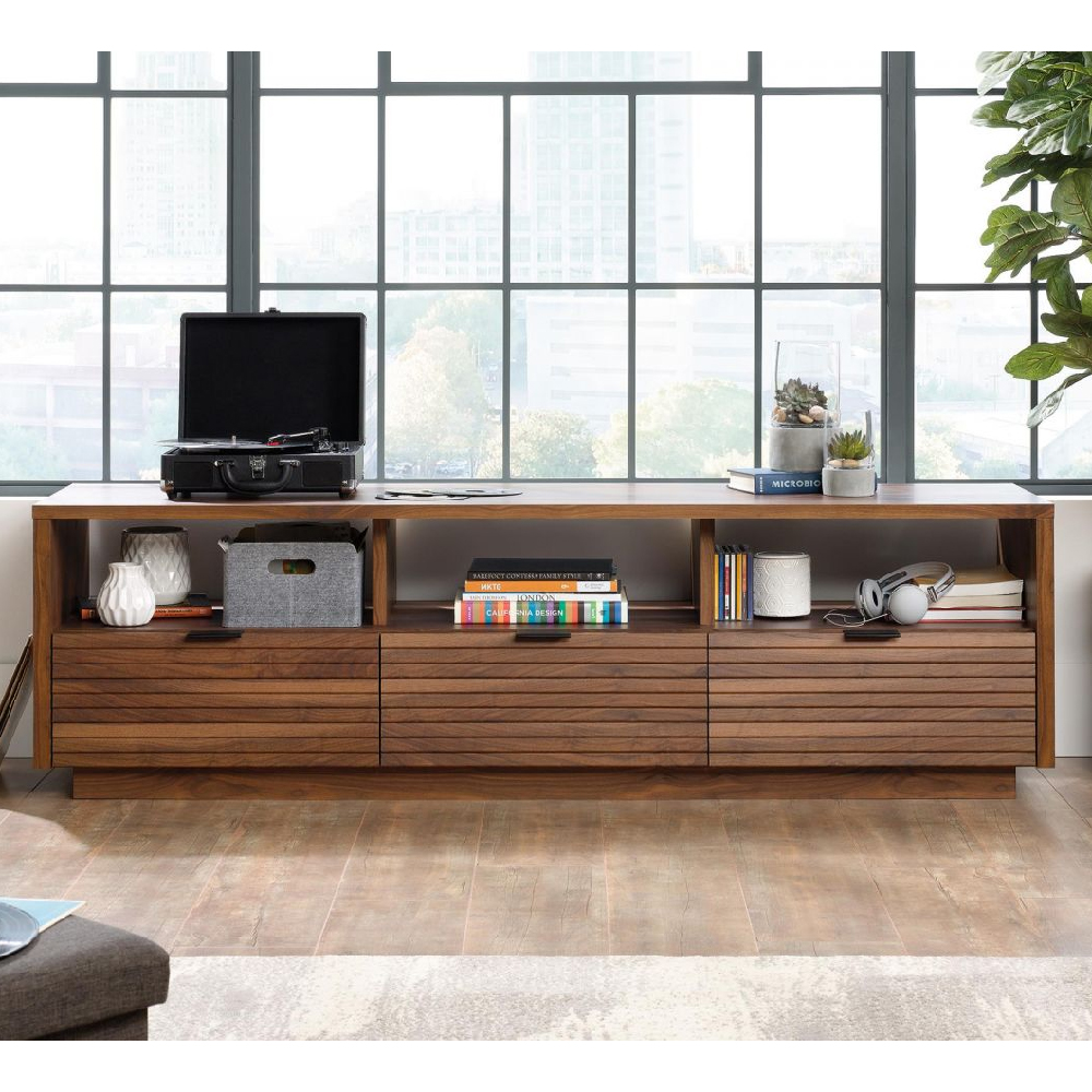 Hamlet Wooden TV Stand With 3 Drawers In Walnut