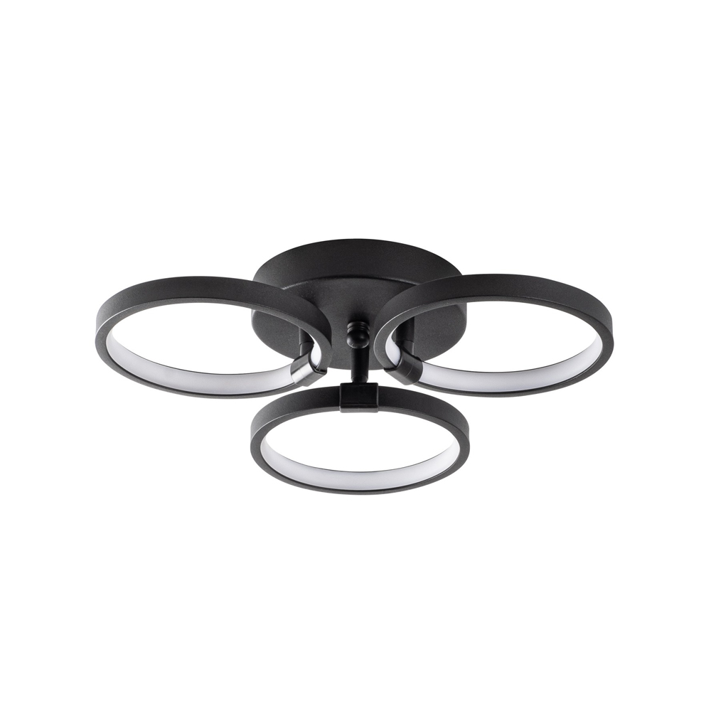 Halka Metal Ceiling Light in Black
