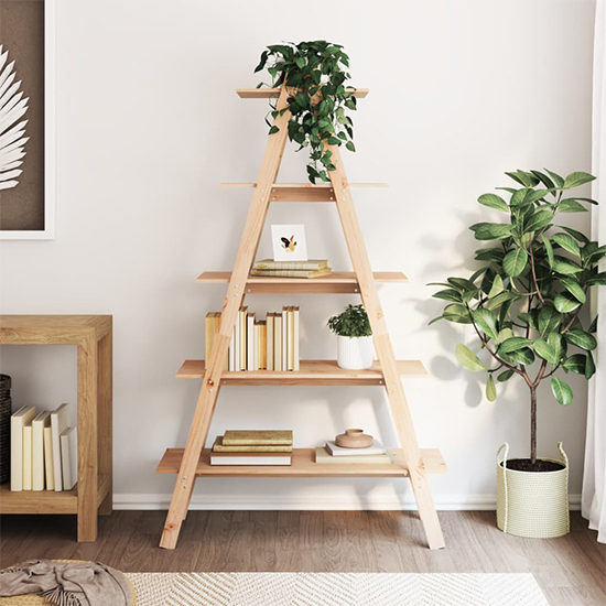 Read more about Halle solid pinewood bookshelf 5-tier in natural