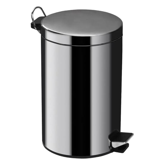 Product photograph of Halle Stainless Steel 5 Litre Pedal Bin from Furniture in Fashion
