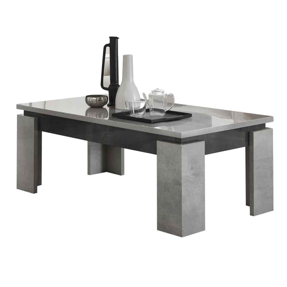 Heston High Gloss Coffee Table in Grey