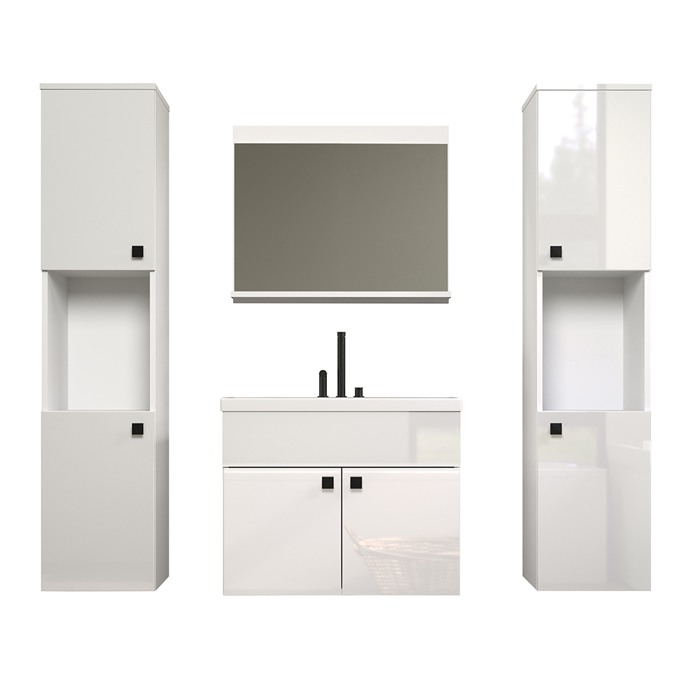 Halmira Wooden Bathroom Furniture Set in White