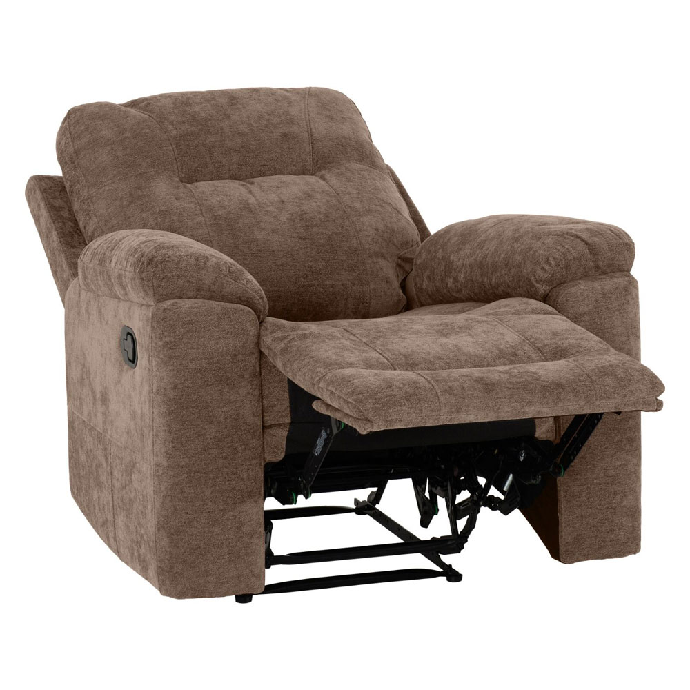Halmstad Fabric Recliner Sofa Suite in Antelope Brown