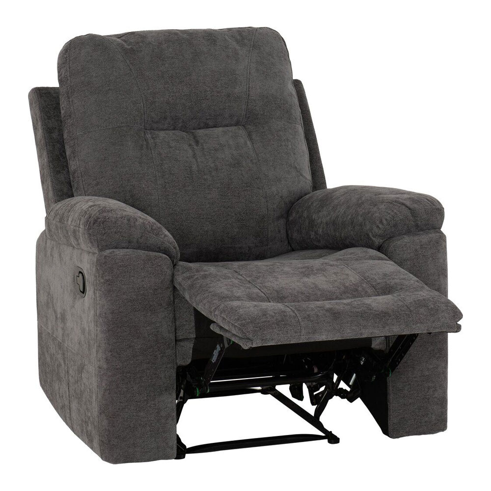 Halmstad Fabric Recliner 1 Seater Sofa in Grey