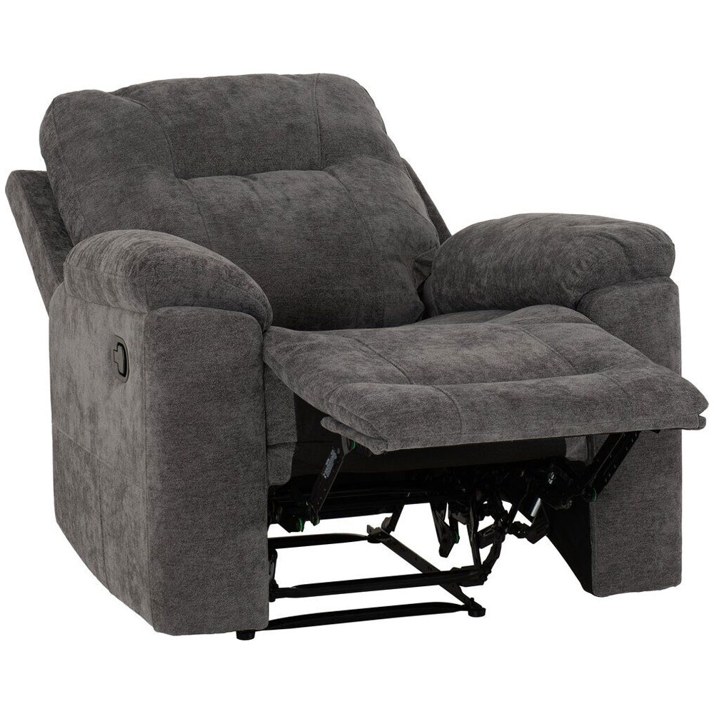Halmstad Fabric Recliner 1 Seater Sofa in Grey