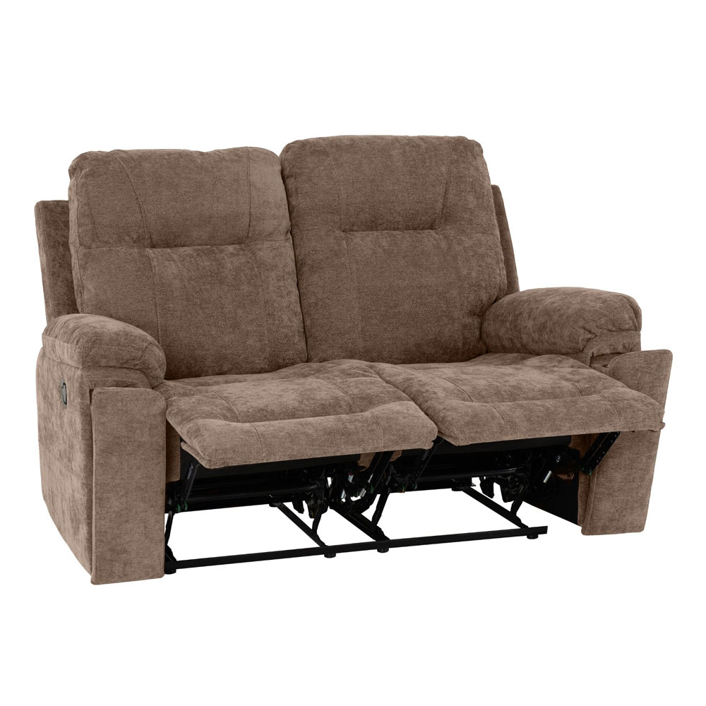 Halmstad Fabric Recliner Sofa Suite in Antelope Brown