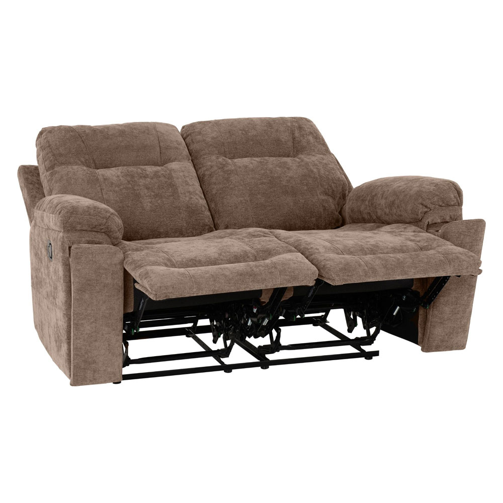 Halmstad Fabric Recliner Sofa Suite in Antelope Brown