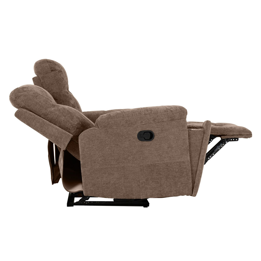 Halmstad Fabric Recliner Sofa Suite in Antelope Brown