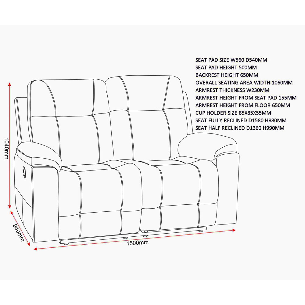 Halmstad Fabric Recliner Sofa Suite in Antelope Brown