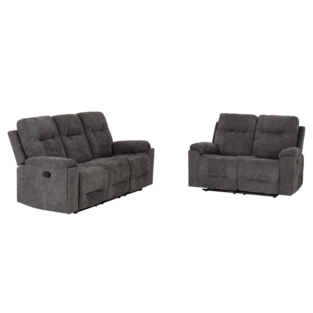 Halmstad Fabric Recliner 3+2 Seater Sofa Set in Grey