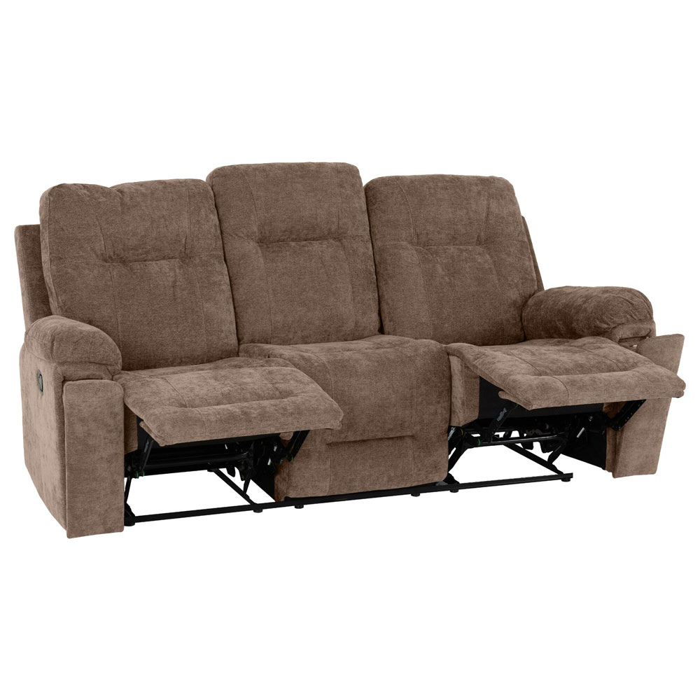 Halmstad Fabric Recliner Sofa Suite in Antelope Brown