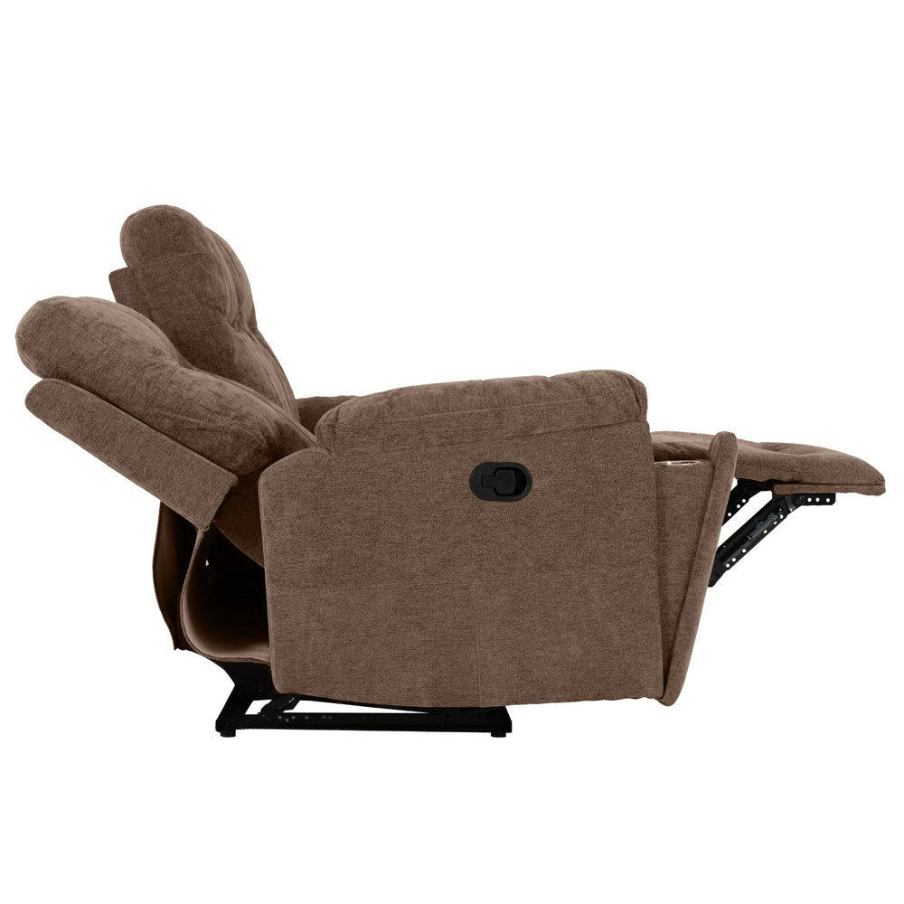 Halmstad Fabric Recliner Sofa Suite in Antelope Brown