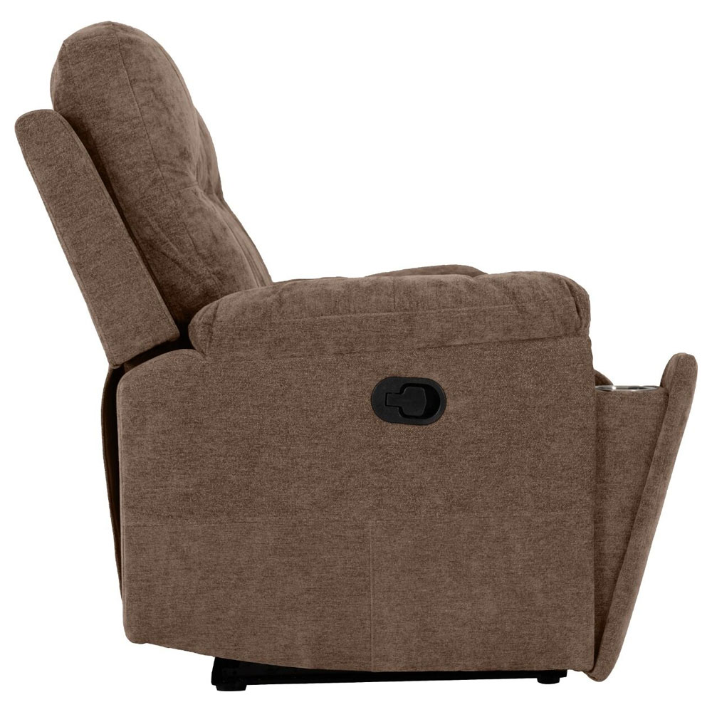 Halmstad Fabric Recliner Sofa Suite in Antelope Brown