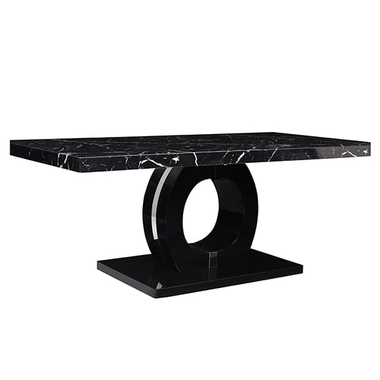 Halo High Gloss Coffee Table In Black And Milano Marble Effect_3