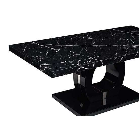 Halo High Gloss Coffee Table In Black And Milano Marble Effect_4