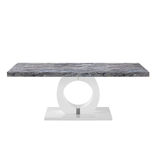 Halo High Gloss Coffee Table In Melange Marble Effect